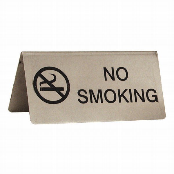 No Smoking Tent Table Sign