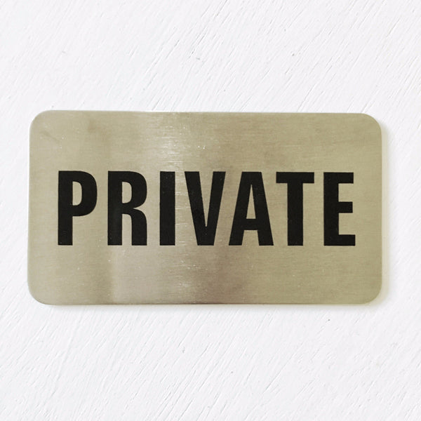 Private Sign
