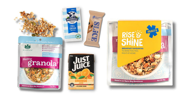 Rise & Shine B'fast Packs - Muesli Slice+Juice