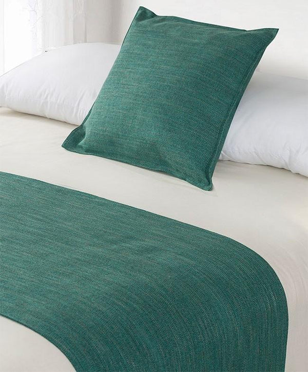 Perker Bed Runners & Cushions - Teal