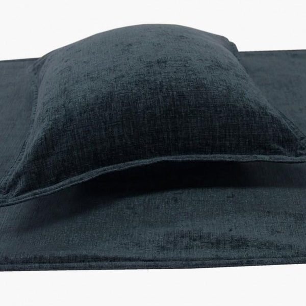 Parker Bed Runners & Cushions - Ink Blue Black