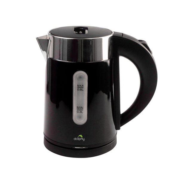 Dolphy 0.6L Black Stainless Steel Hotel Kettle