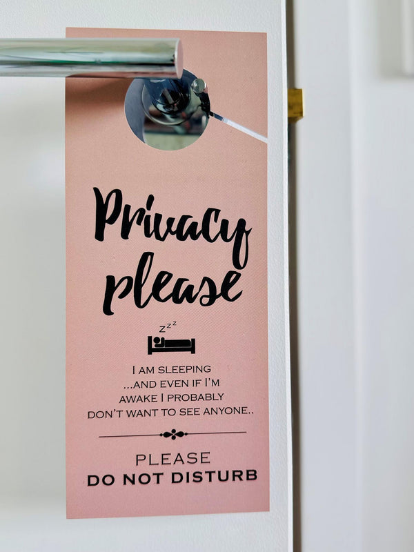 Privacy Please Hotel Door Sign
