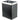 10L Black Stainless Steel Dustbin – Rectangular Open Top Waste Bin