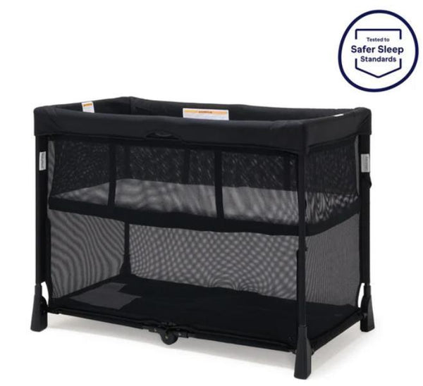 BabyRest Journey 2-in-1 Travel Cot, 1000x610x750mm, Black