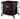 Jiwins Collapsible Laundry Cart, 300L Vinyl Bag, PP, Black