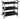 Jiwins Open Service Trolley, 3-Tier, Aluminium/PP, Black
