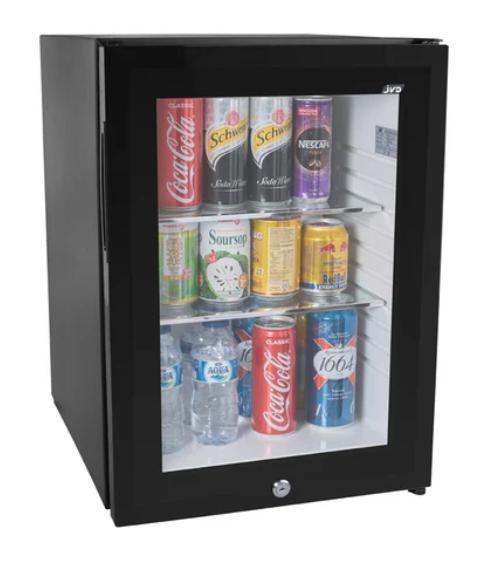 JVD Minibar Silent Compressor, 40L, Lockable Glass Door