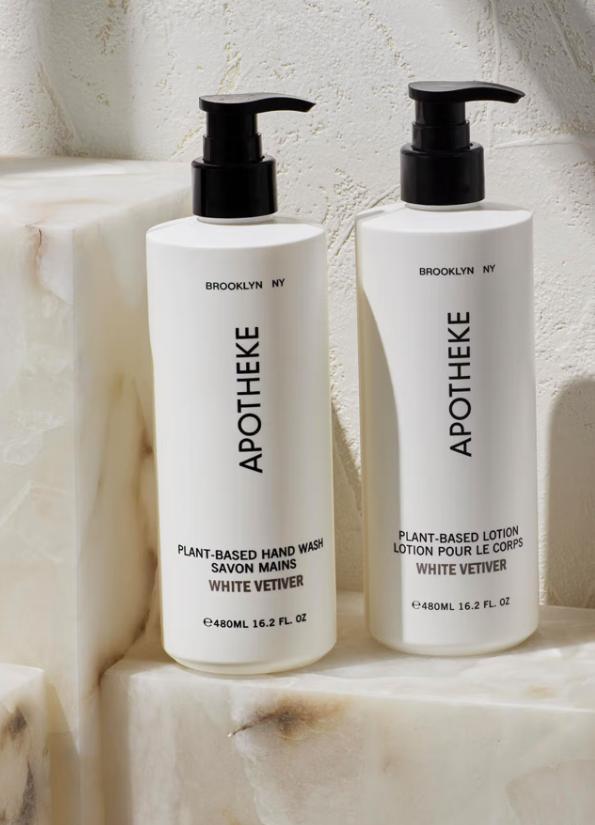 Apotheke White Vetiver Shampoo Hand Pump