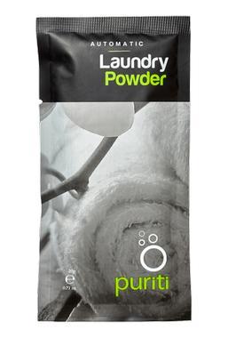 Puratti Puriti Laundry Powder Sachets | National Hotel Supplies
