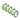 Glow in the dark floor marking tape, pack of five rolls