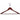 Anti-theft wooden clothes hanger in brown timber with security ring and non-slip bar