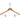 Anti-theft wooden clothes hanger in natural finish with security ring