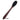 Shoe brush in cherry wood with polished horn detail and leather thong