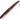 Shoe horn in brown natural wood with leather thong