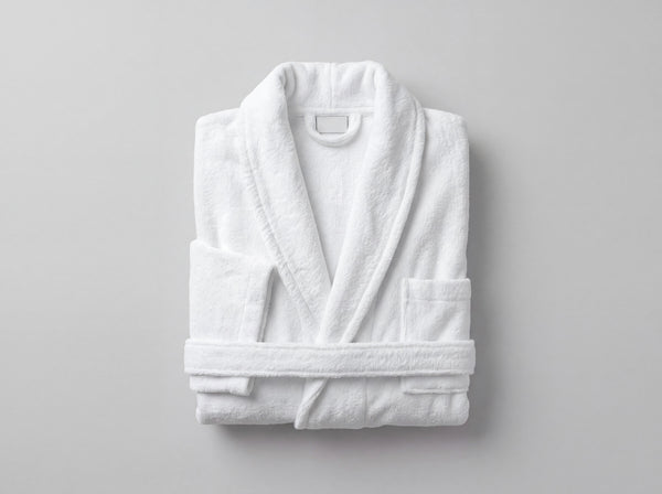 Kingdom Terry Kimono Bathrobe - White