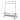 Stainless steel rolling laundry cart with overhead hanging bar