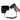 CLASSIC wall mounted hair dryer in black with integrated shaver socket