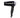 Foldable hair dryer in black, 1875W with folding handle