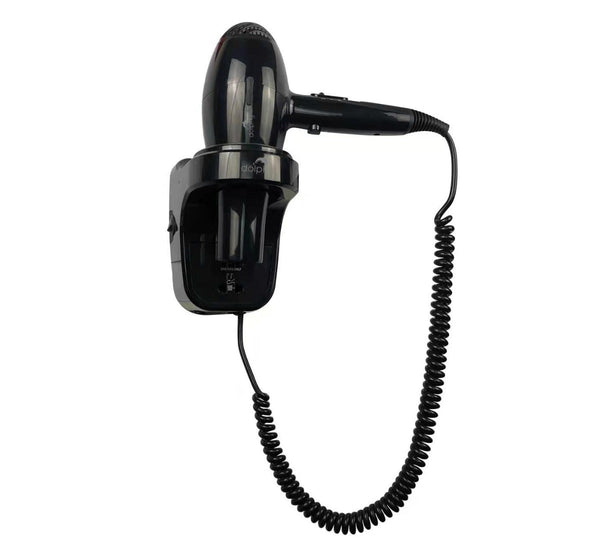 Professional hair dryer in black, 1800W with AC motor