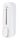 CLASSIC soap and shampoo dispenser in white, single 300ml chamber wall mounted