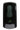 Manual soap and sanitiser dispenser in black, 1000ml wall-mounted unit with lock