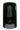 Manual foam soap dispenser in black, 1000ml wall-mounted unit with lock