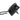 Desktop IP telephone in black with corded handset and keypad