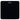 Square digital bathroom scale in black with LED display
