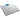 Square digital bathroom scale with tempered glass platform in silver