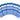 Dolphy Linen blue stripe cotton tea towels, fanned out
