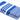 Dolphy Linen blue stripe cotton tea towels, folded