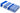 Dolphy Linen blue stripe cotton tea towels, folded