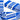 Dolphy Linen blue stripe cotton tea towels, folded, with fabric close-ups