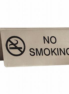 No Smoking Tent Table Sign