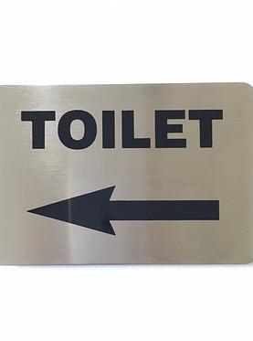 Toilet Arrow Left Sign