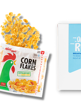 On-The-Run B'fast Packs - Corn Flakes